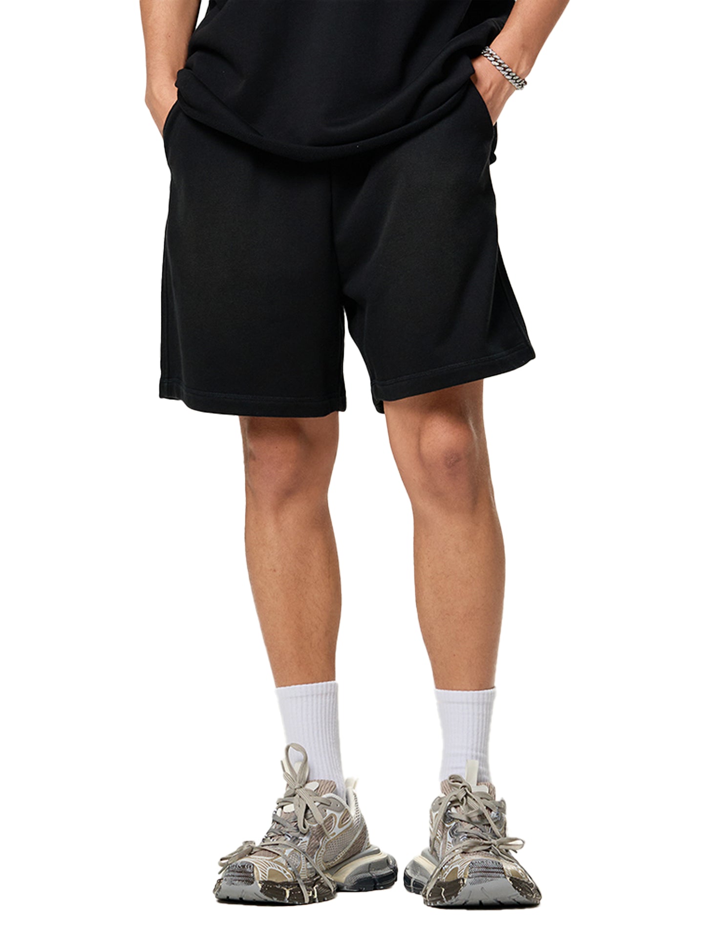 Sun Fade Raw Edge LTMA Cotton Shorts