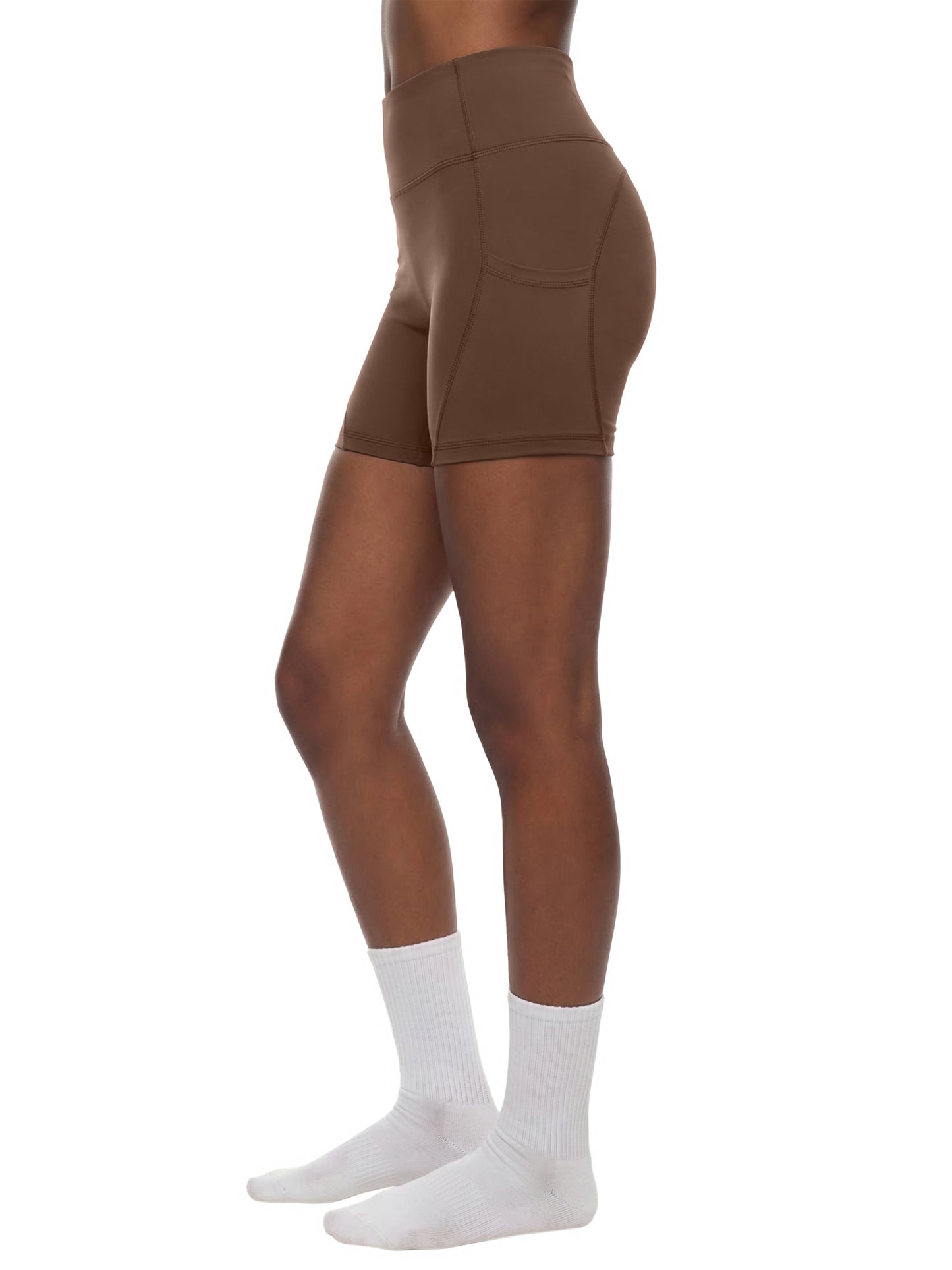 LTMA High-Waisted Pocket Biker Shorts