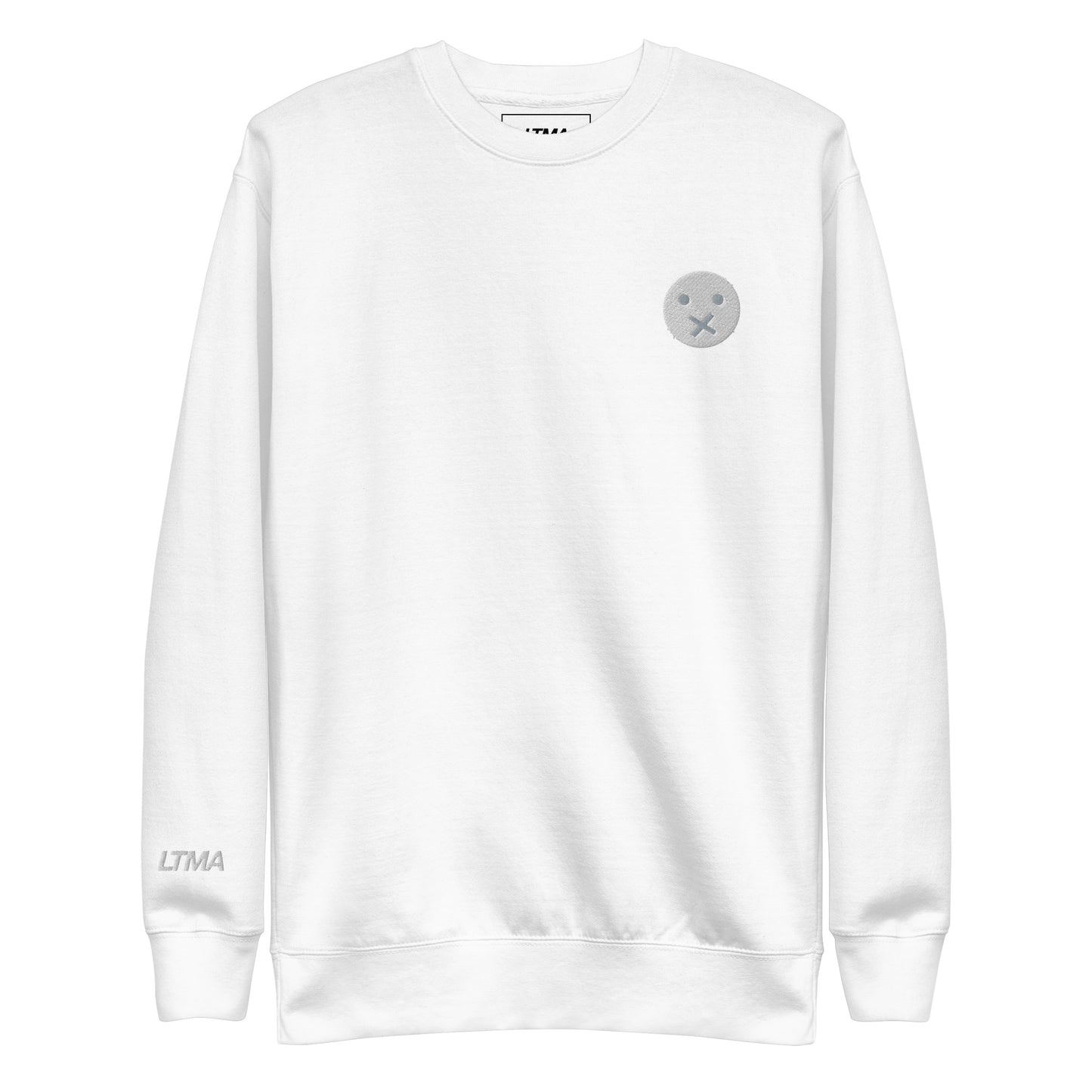 Face Sweatshirt- White