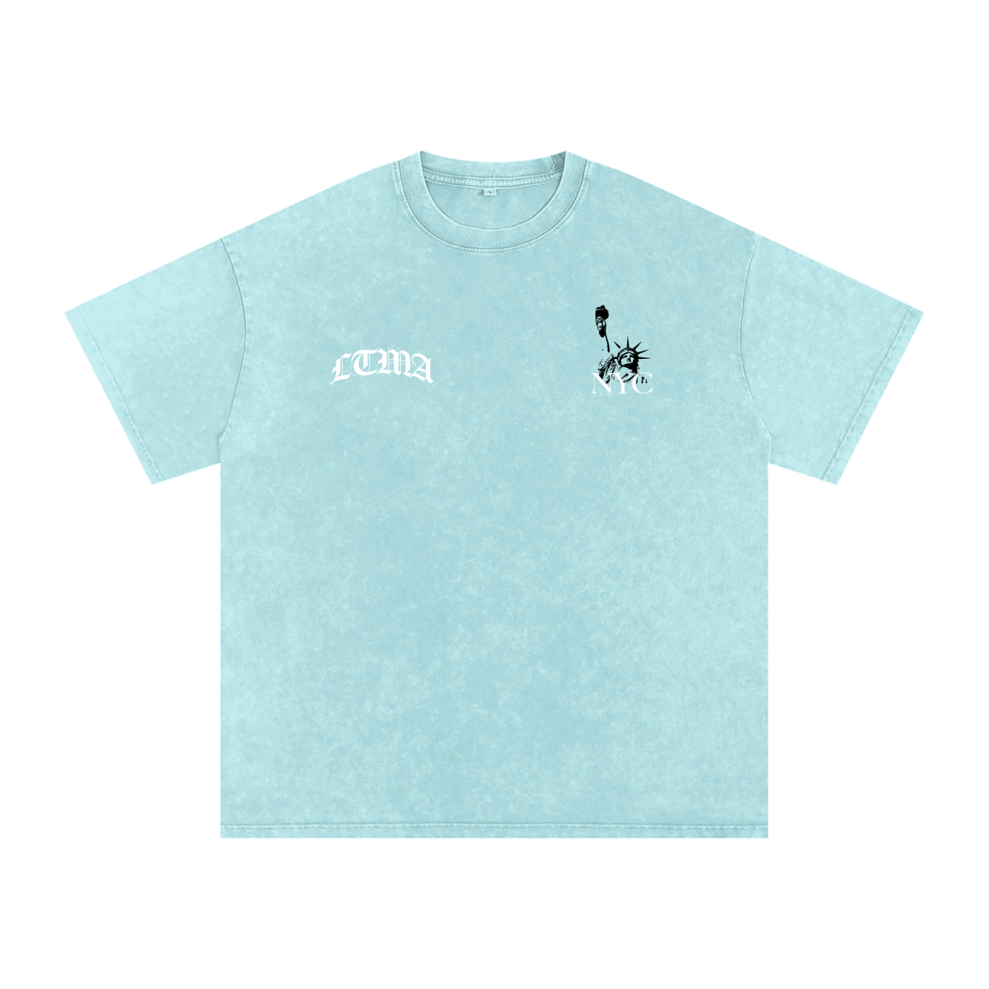 LTMA vs. NYC - Snow Washed Oversized Cotton T-Shirt