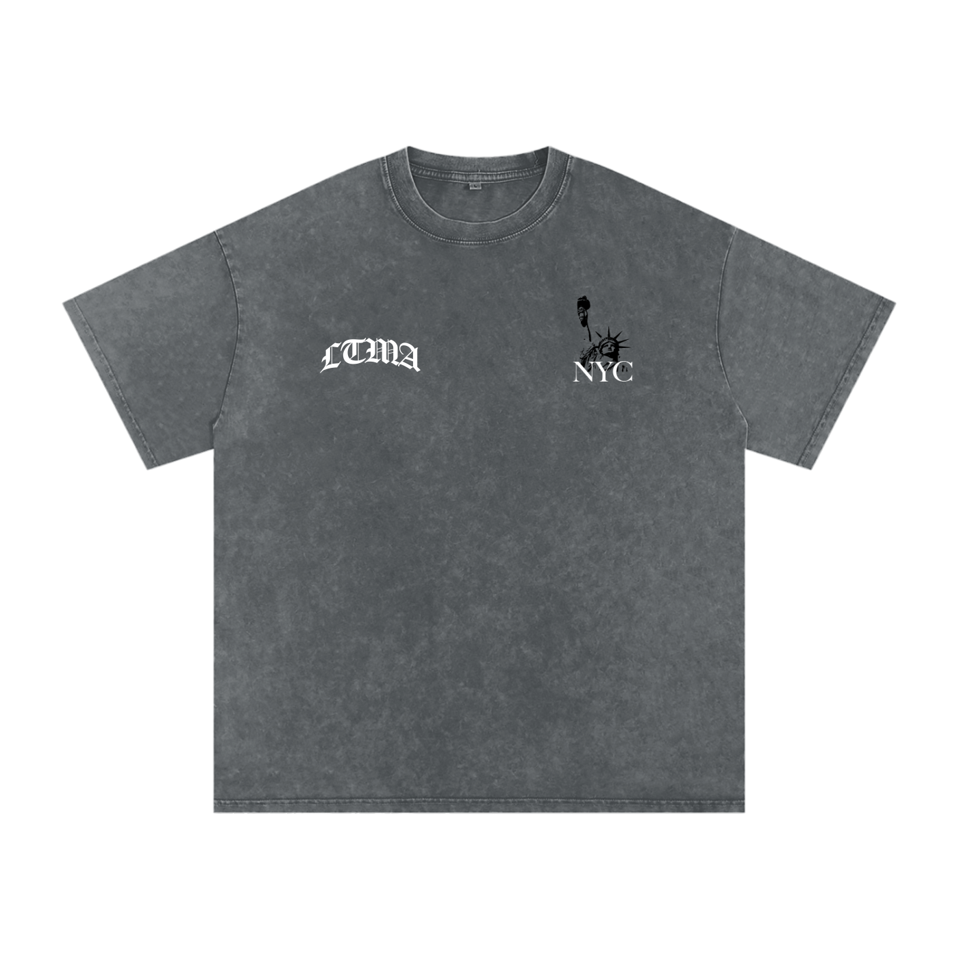 LTMA vs. NYC - Snow Washed Oversized Cotton T-Shirt
