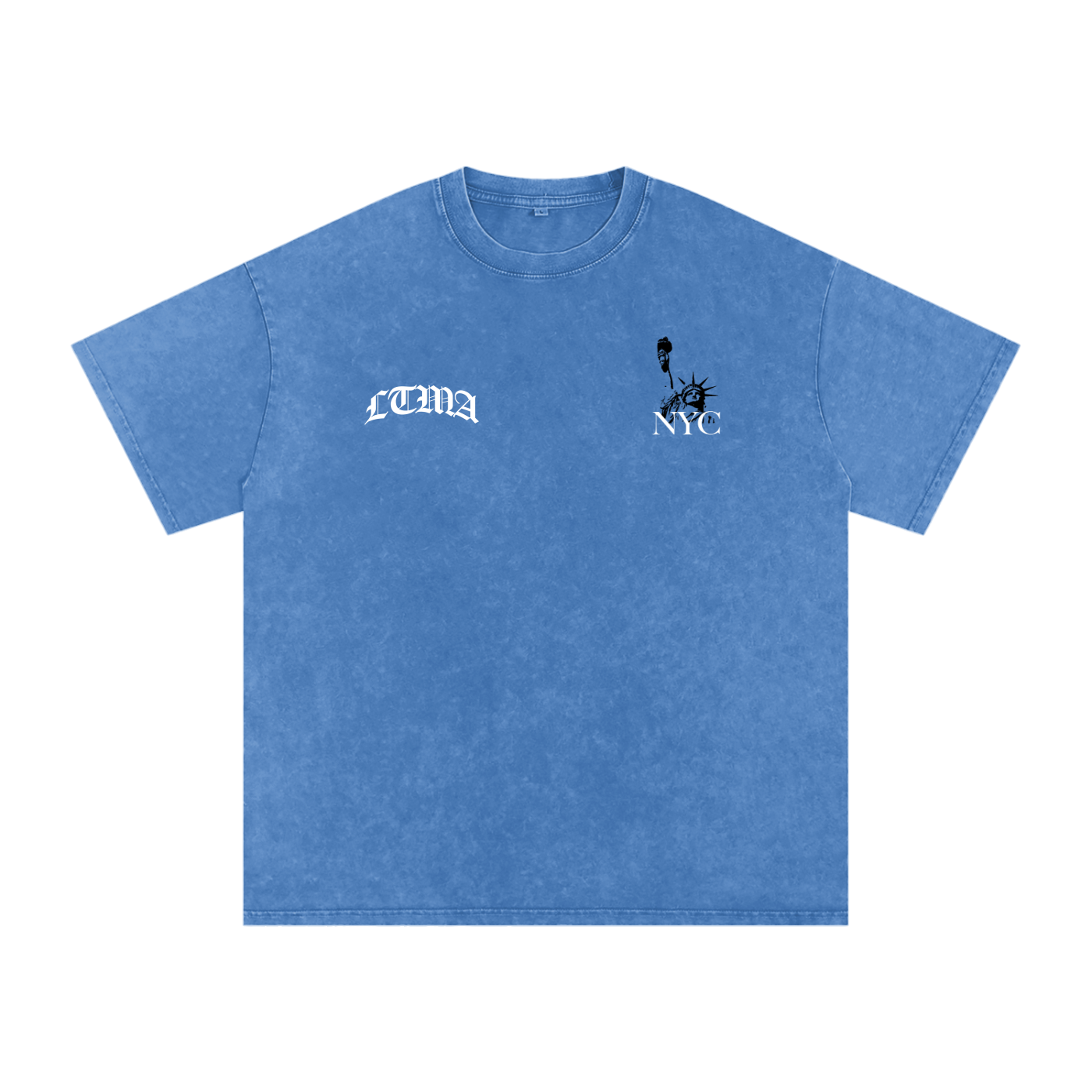 LTMA vs. NYC - Snow Washed Oversized Cotton T-Shirt