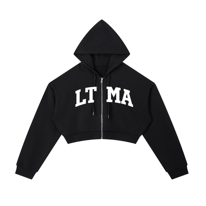 Women’s Essential Cropped Zip-Up Hoodie