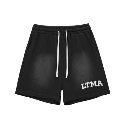 Sun Fade Raw Edge LTMA Cotton Shorts