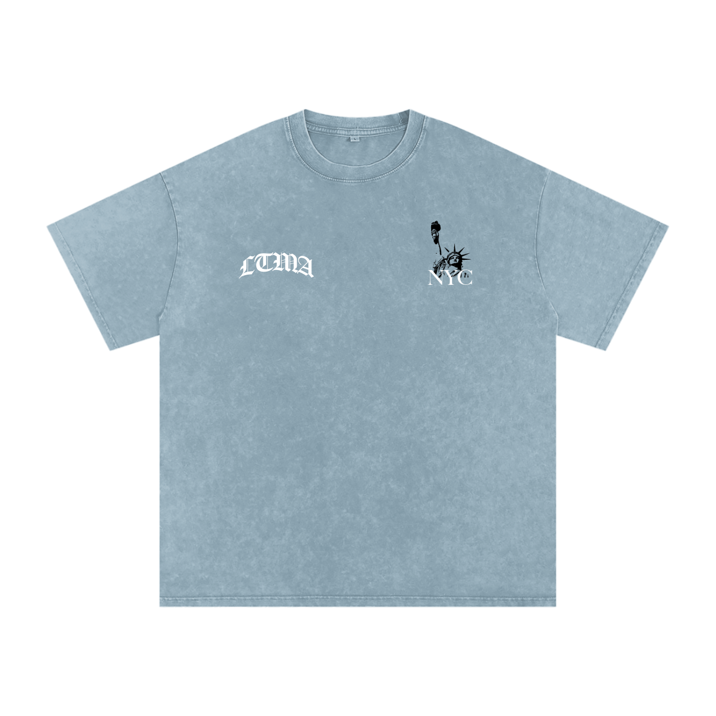 LTMA vs. NYC - Snow Washed Oversized Cotton T-Shirt