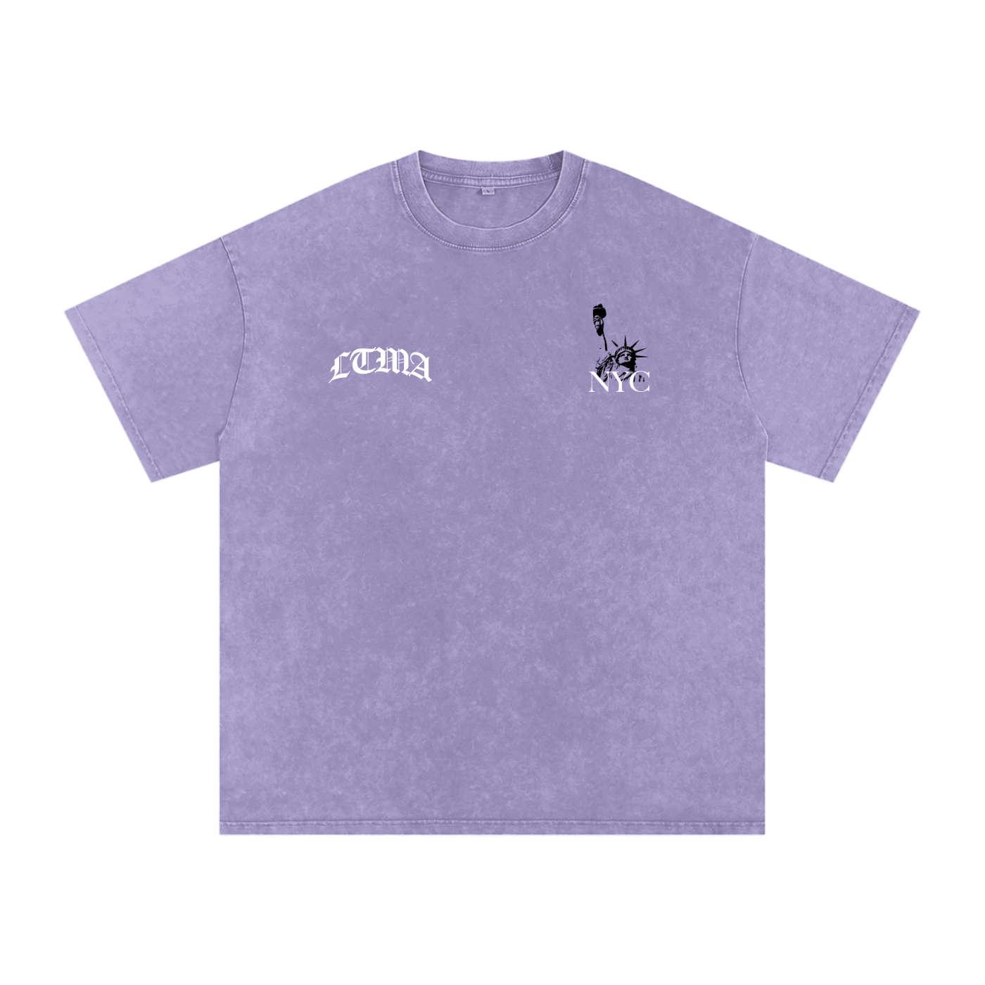 LTMA vs. NYC - Snow Washed Oversized Cotton T-Shirt
