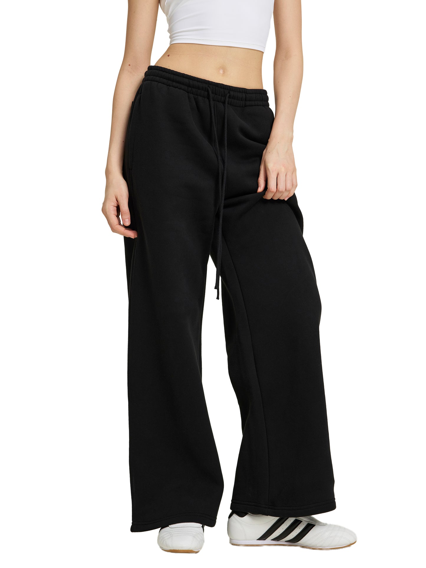 LTMA Fleece Drawstring Straight-Leg Sweatpants