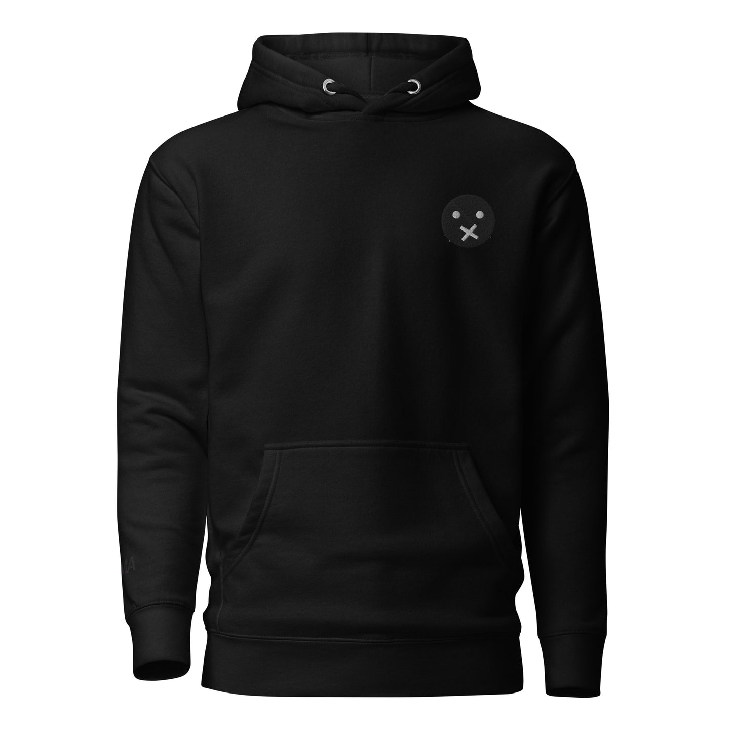 Face Hoodie- Black